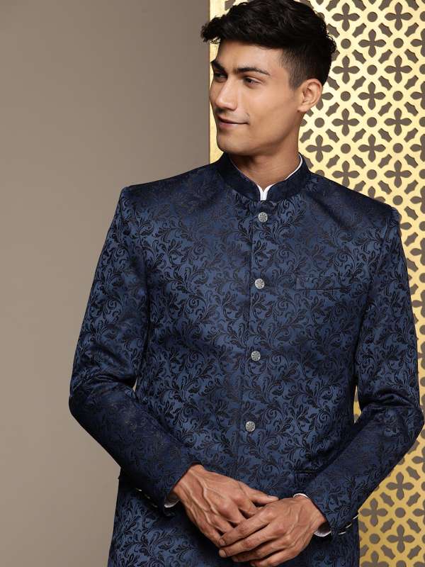 Mandarin Collar Blazers Buy Mandarin Collar Blazers online in India