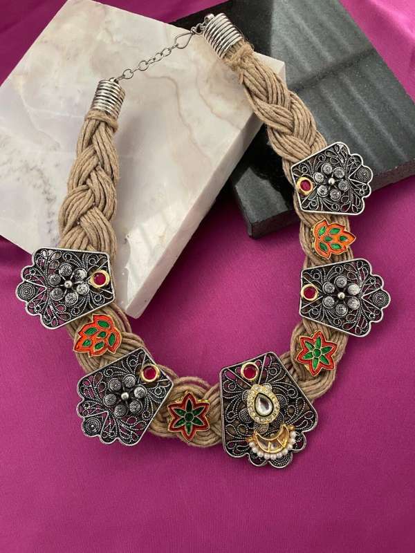 Kundan Jewellery Necklace Chain Dresses Buy Kundan Jewellery