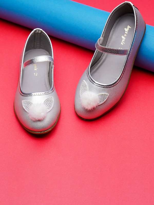 Childrens silver discount ballerina shoes