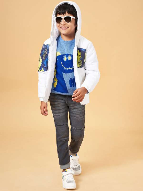 Boys White Jackets Buy White Jacket Online for Boys in India Myntra