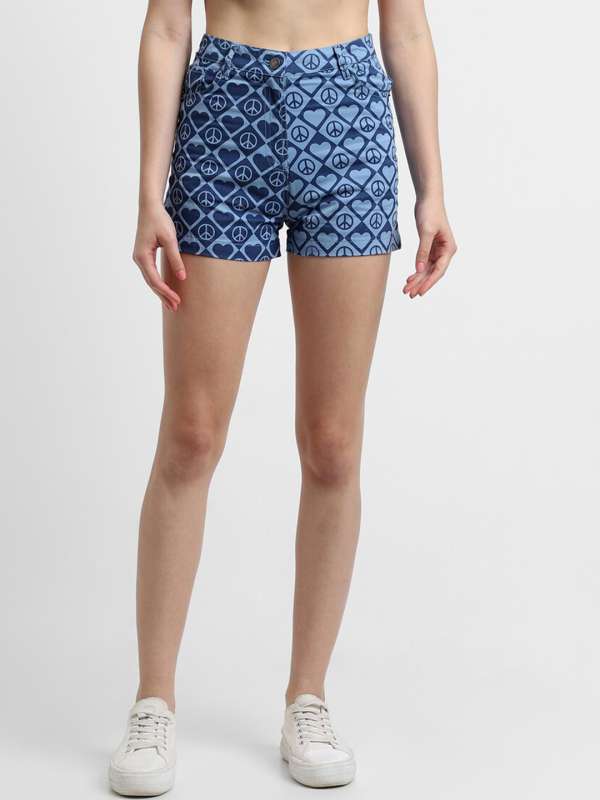 Forever 21 blue shorts discount