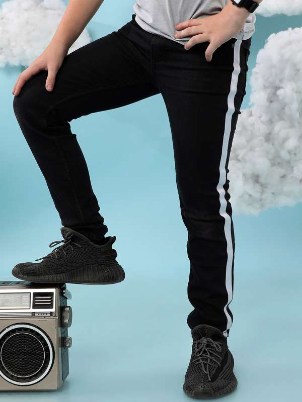 Side stripe jeans boys sales