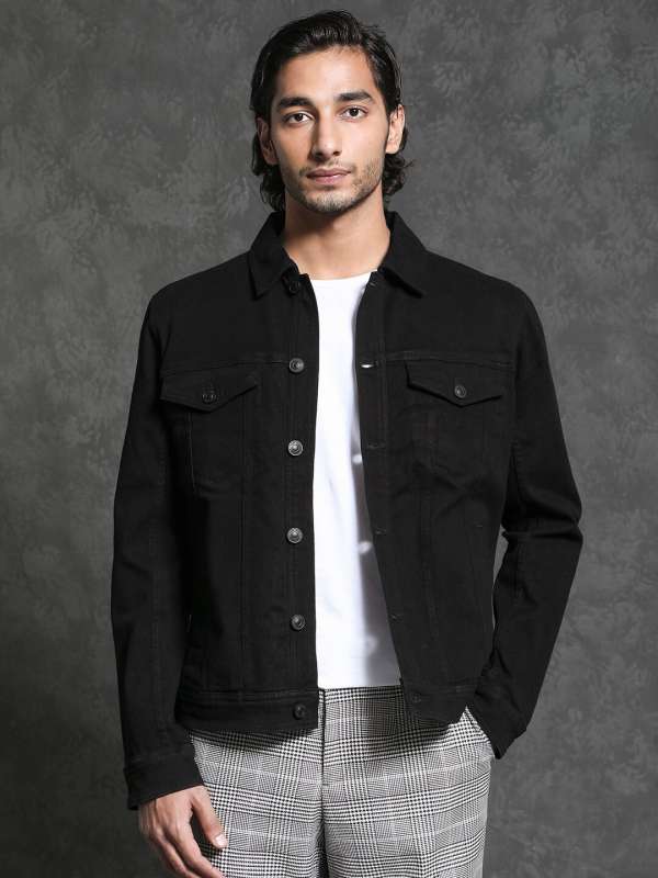 Black Denim Jackets for Men women Online in India Myntra