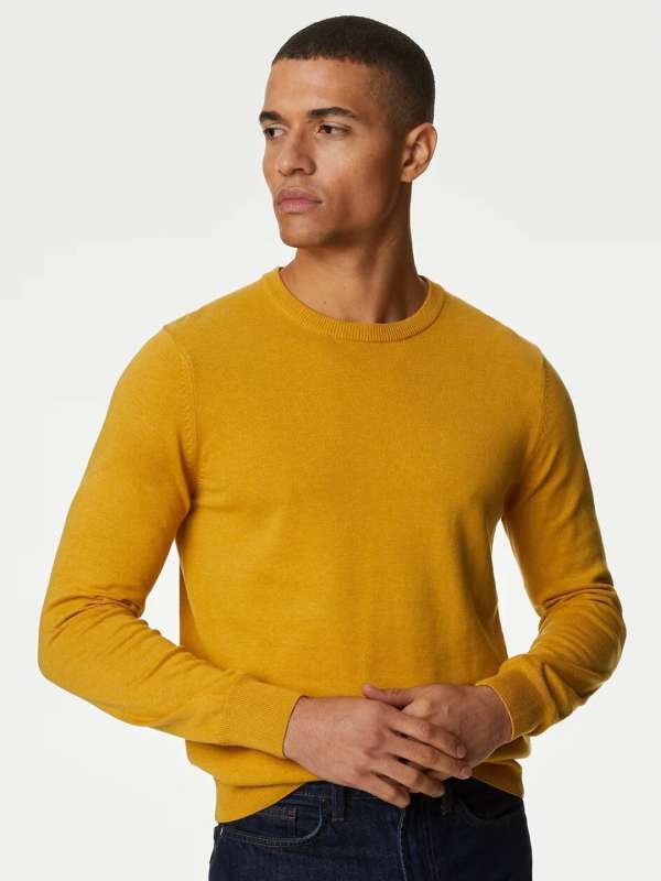 Mustard jumper marks and spencer top