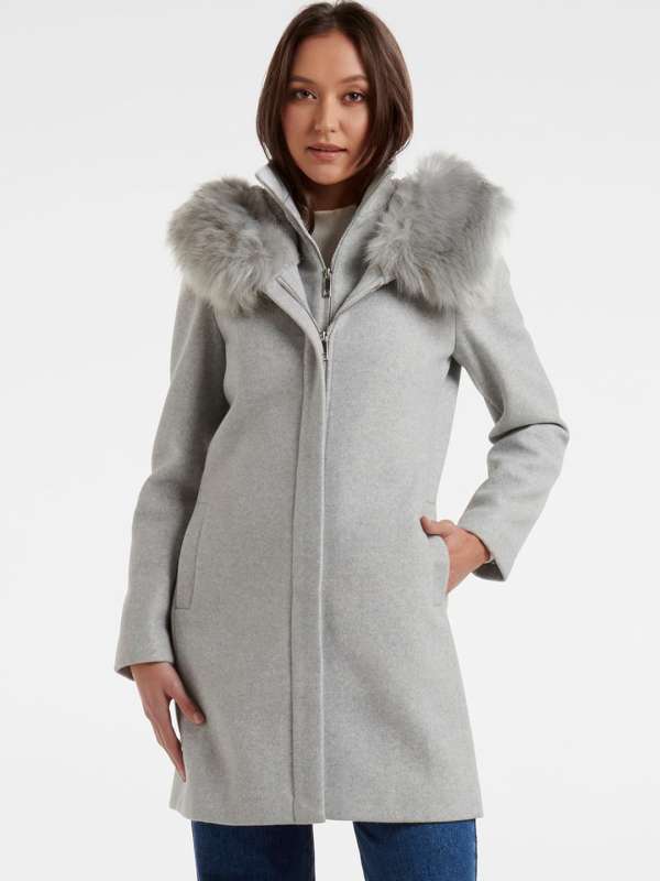Ever New Susie Petite Faux Fur Coat