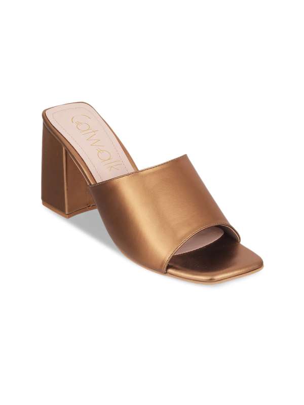Buy Catwalk Bronze Heels Myntra