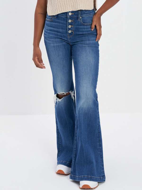Bell bottom outlet jeans myntra