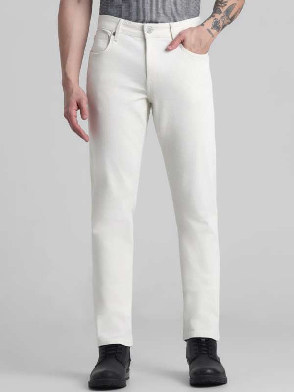 White clearance stretchable jeans
