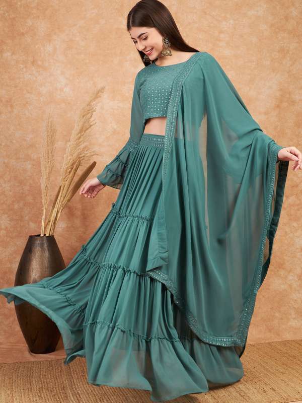 Myntra crop deals top lehenga