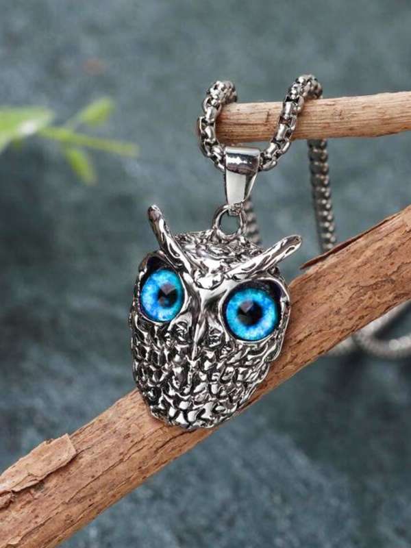 Long owl necklace deals