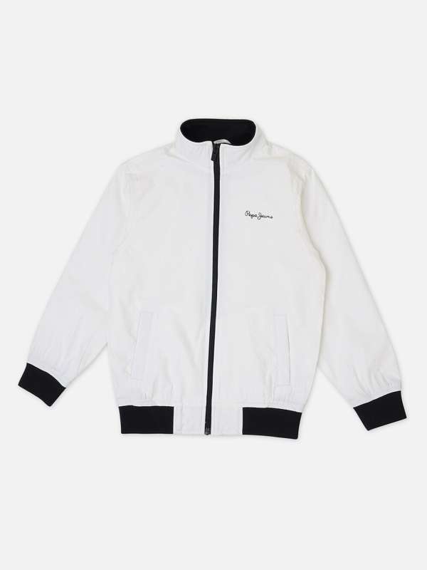 Pepe Jeans White Jackets Buy Pepe Jeans White Jackets online in India