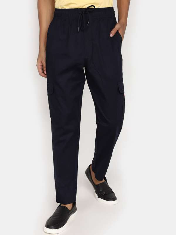 Buy online Navy Blue Solid Full Length Track Pant from Sports Wear for Men  by V-mart for ₹410 at 0% off