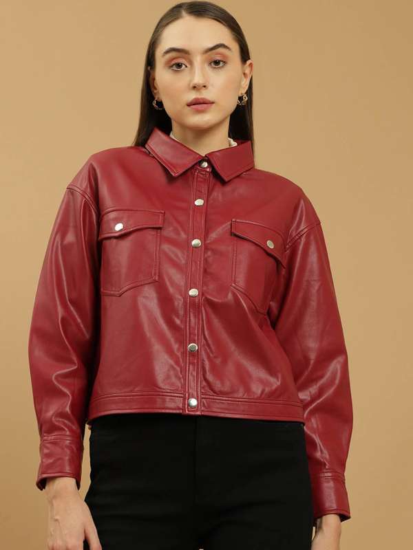Red Leather Jacket Buy Red Leather Jacket online in India