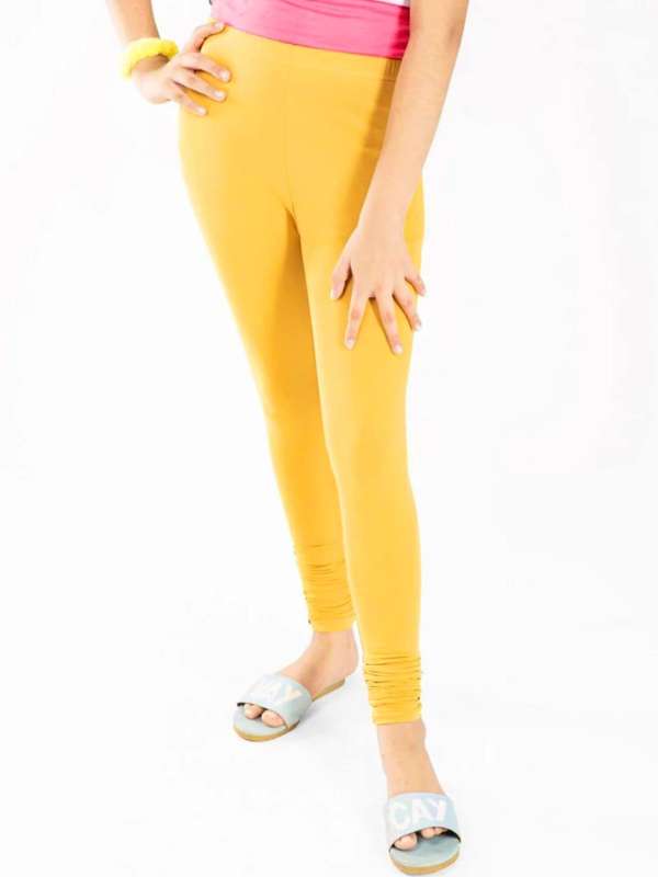 Buy Kryptic Kids Yellow Leggings for Girls Clothing Online @ Tata CLiQ