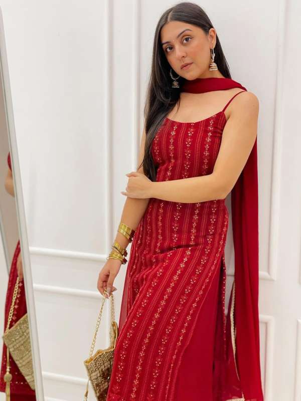 Women Sleeveless Salwar Suit Buy Women Sleeveless Salwar Suit online in India