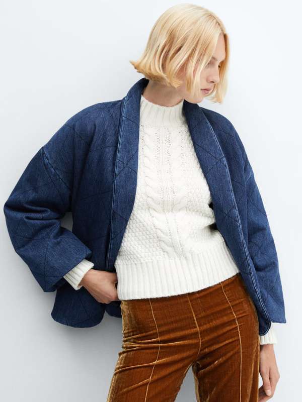 Mango checked sale jacket