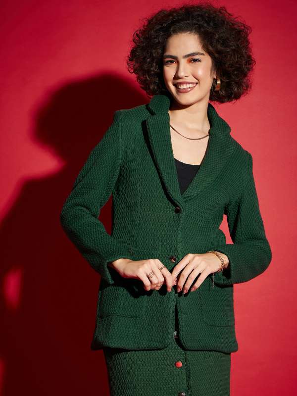Ladies blazer on myntra store