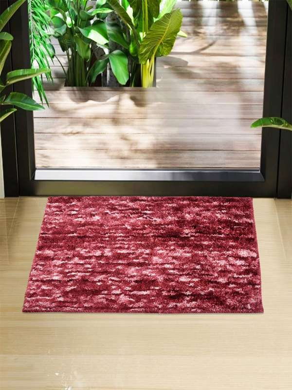Kuber Industries Carpet, Water Absorption Embossed Floral Pattern Floor Mat