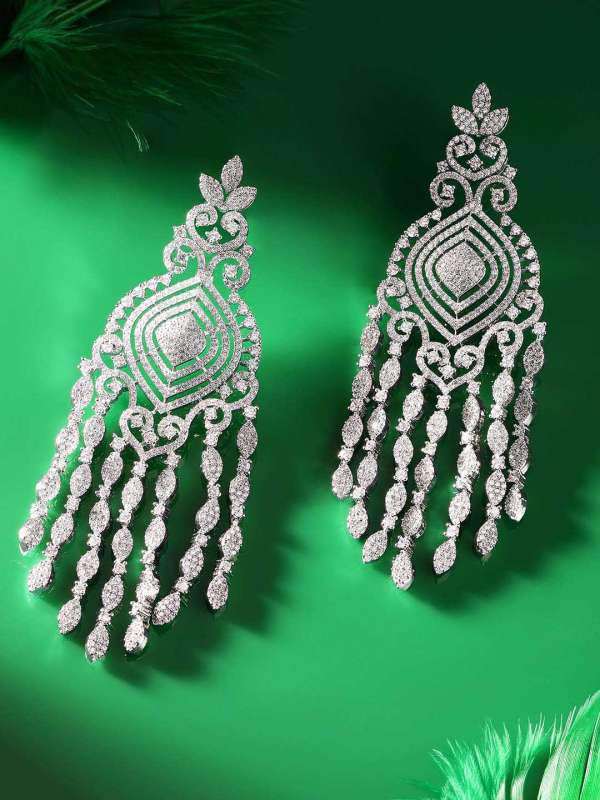 Diamond chandelier earring discount designs