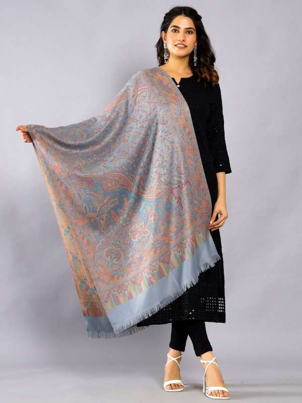 Grey sales colour shawl