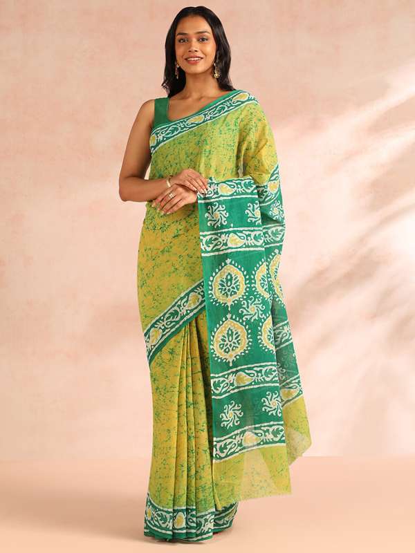 Cotton silk saree on myntra shop