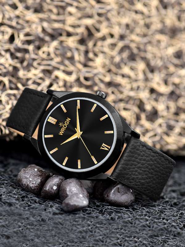 Formal black watches clearance