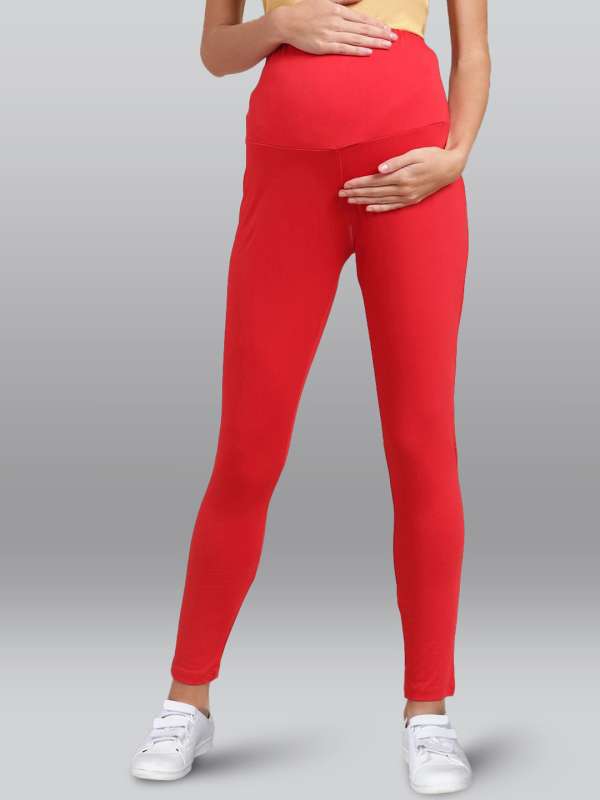 adidas Maternity Leggings Red