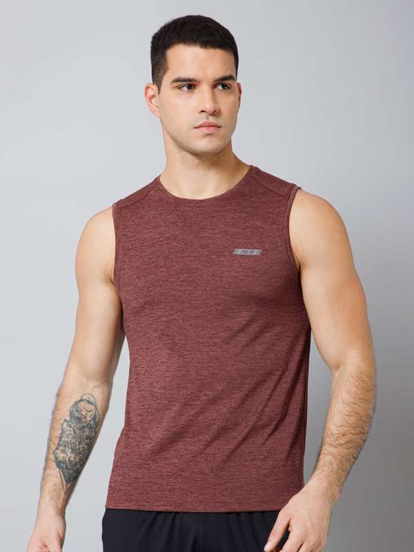 Pack of 6 Round-Neck Sleeveless Vest