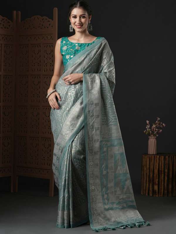 Grey Saree - Buy Trendy Grey Saree Online in India