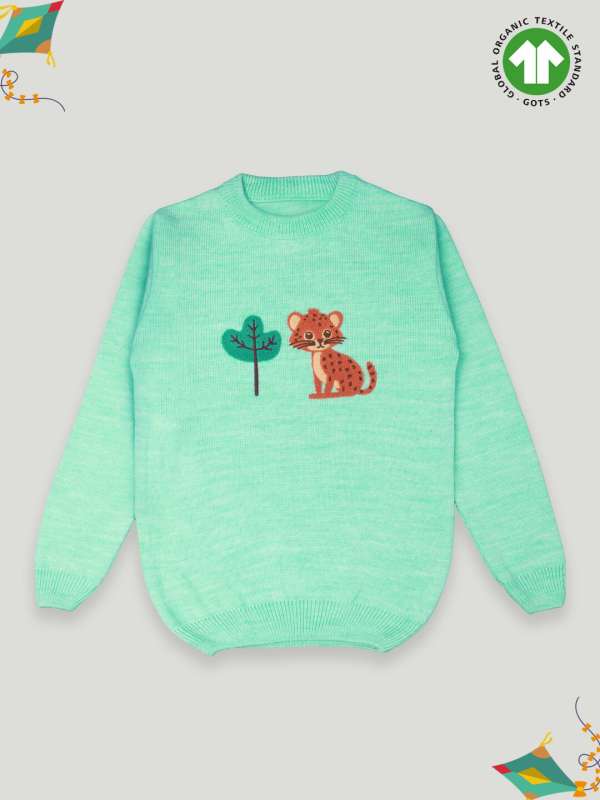 Kids hot sale green sweater