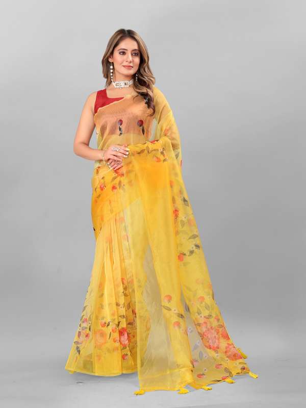 Myntra tussar silk saree top