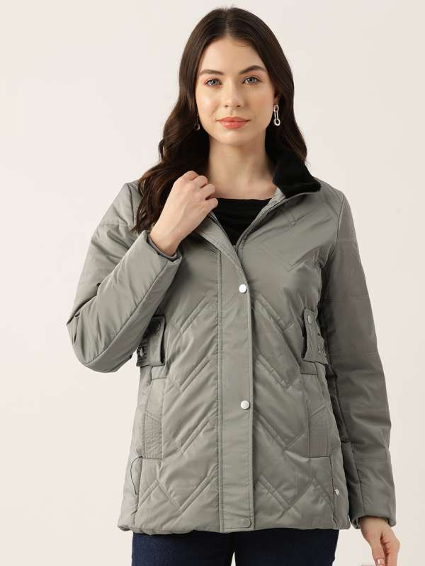 Grey Women Winter Jackets Monte Carlo Buy Grey Women Winter Jackets Monte Carlo online in India