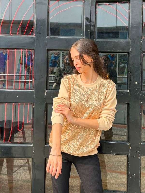 Ladies embellished sweatshirts hotsell