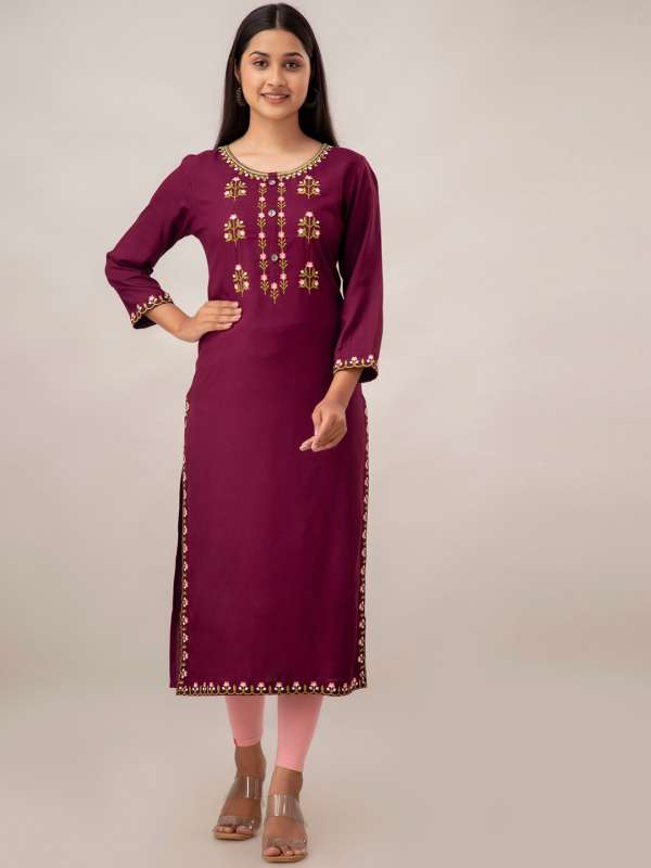Kashmiri kurti outlet myntra