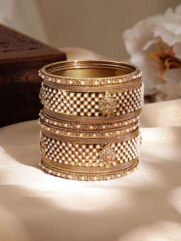Pearl Bangles Buy Pearl Bangles online in India
