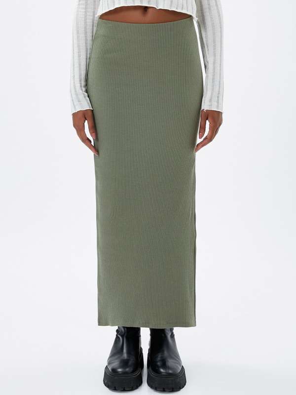 Olive Skirts Buy Olive Skirts online in India