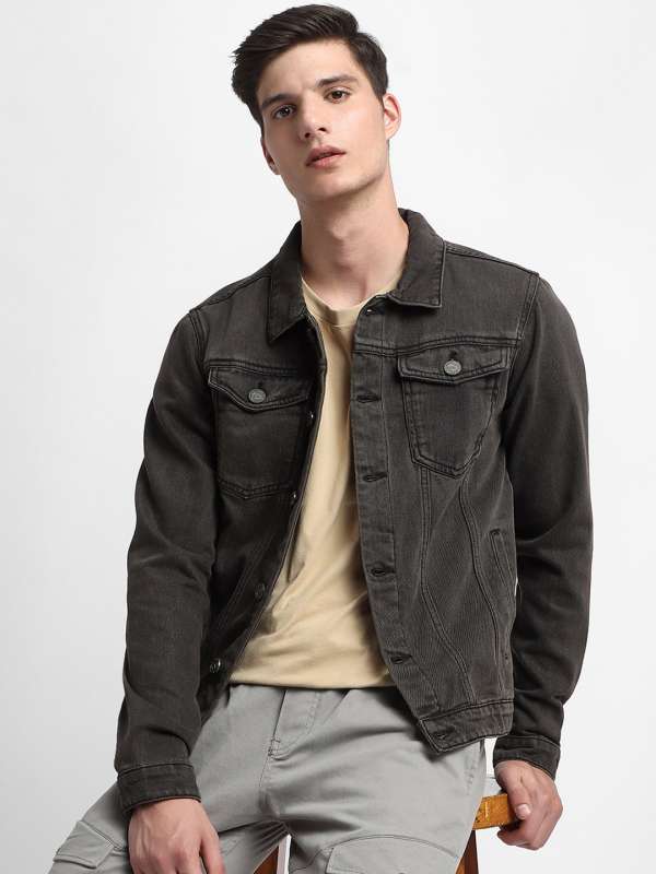 Jean jacket hotsell with grey jeans