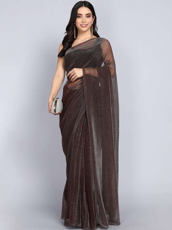 Plain saree store in myntra