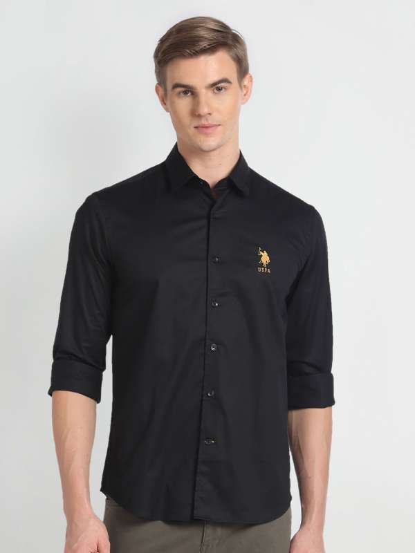 Black shirt top us polo