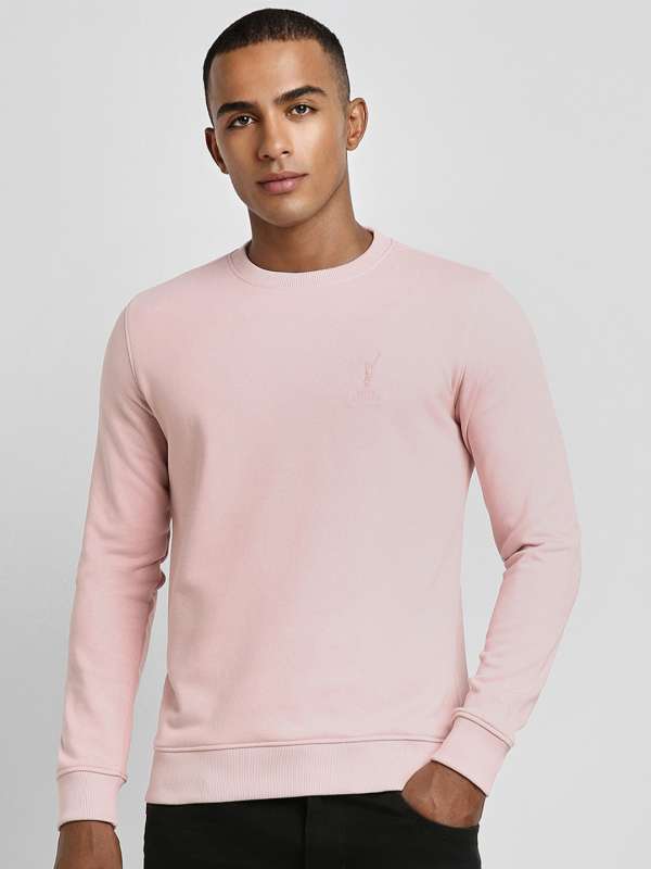 Baby pink sales sweatshirt men