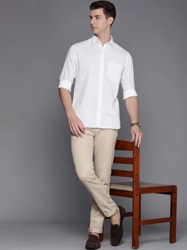 Raymond outlet shirts white