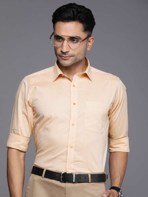 Yellow Formal Shirt Buy Yellow Formal Shirt online in India