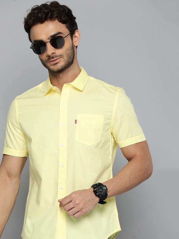 Levis yellow shirt new arrivals