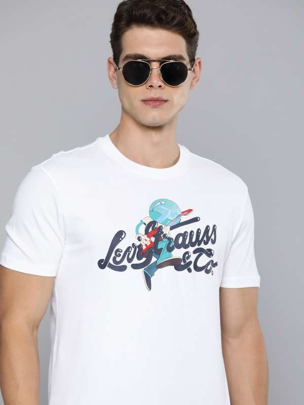 Levis Tshirts Men White Printed Buy Levis Tshirts Men White