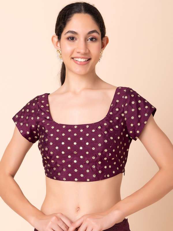 Polka Dot Sarees Blouse Buy Polka Dot Sarees Blouse online in India