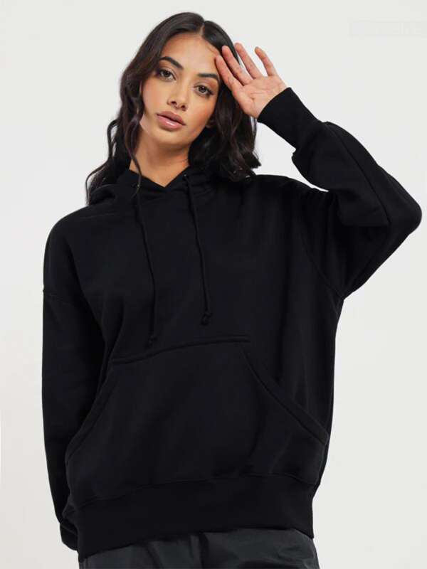 Womens black best sale hoody