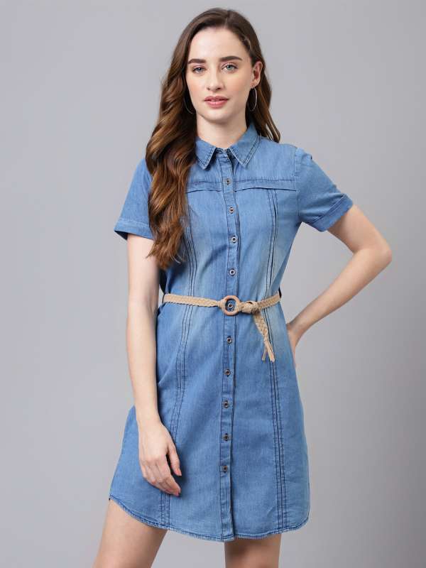 Women Cotton Denim Shirts Dresses Buy Women Cotton Denim Shirts Dresses online in India