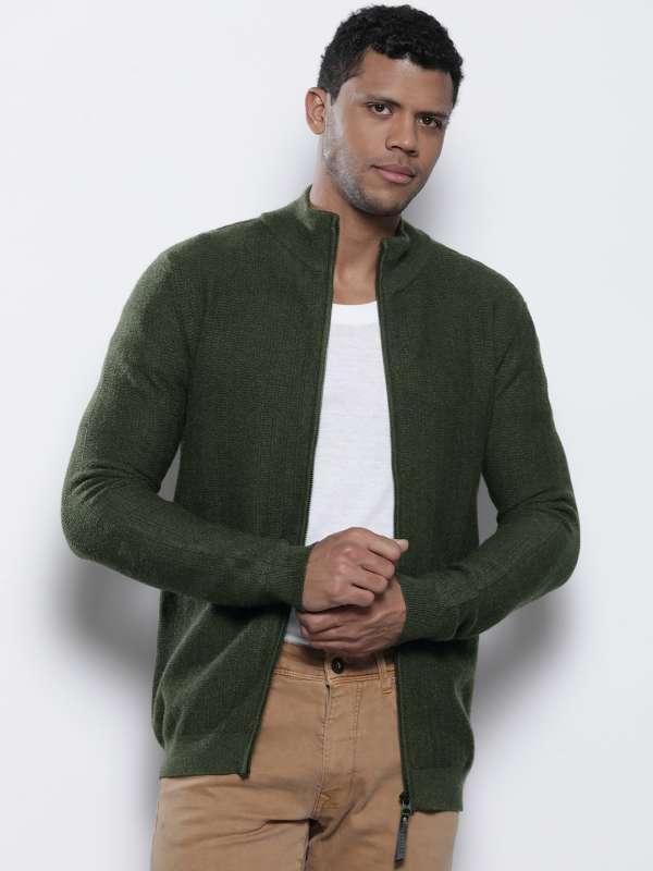 Green Men Sweaters Cardigans Buy Green Men Sweaters Cardigans