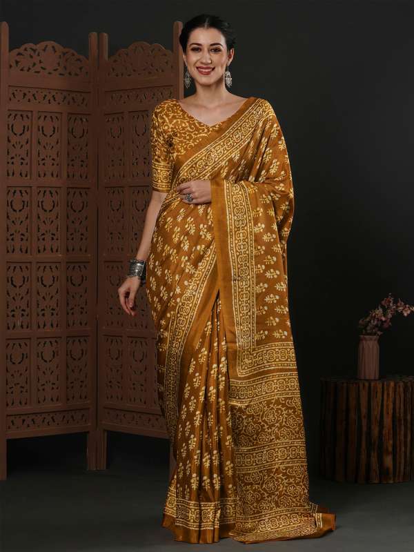 Brown Ethnic Sarees Buy Brown Ethnic Sarees online in India