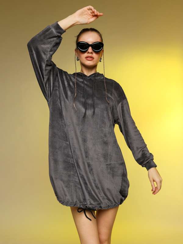 T shirt sales dress with hood